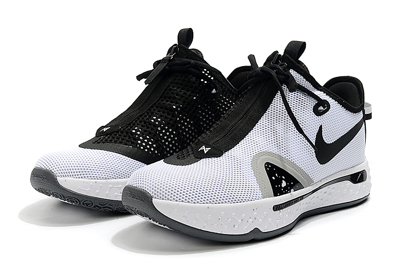 2020 Nike Paul George 4 White Black Grey